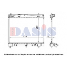 210237N AKS DASIS Радиатор, охлаждение двигателя