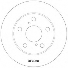 DF3028 TRW Тормозной диск