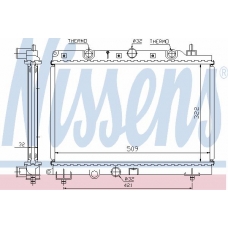 64304A NISSENS Радиатор, охлаждение двигателя