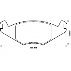 571315X BENDIX Комплект тормозных колодок, дисковый тормоз