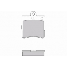 12-0861 E.T.F. Комплект тормозных колодок, дисковый тормоз