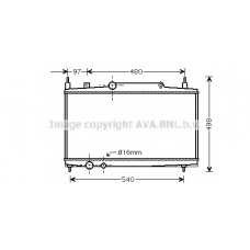 PEA2230 AVA Радиатор, охлаждение двигателя