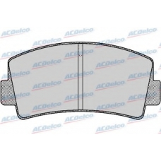 AC058168D AC Delco Комплект тормозных колодок, дисковый тормоз