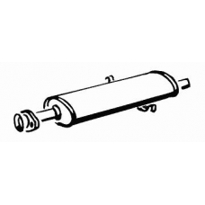 15465 WALKER Средний глушитель выхлопных газов