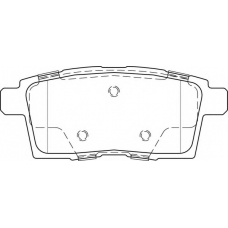 FD7518A NECTO Комплект тормозных колодок, дисковый тормоз