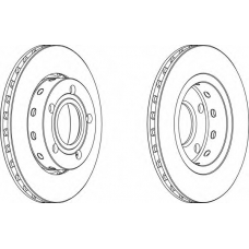 DDF1887-1 FERODO Тормозной диск