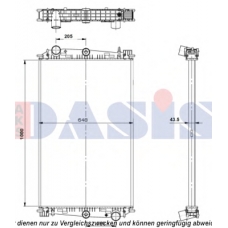 290016S AKS DASIS Радиатор, охлаждение двигателя