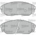 598654 VALEO Комплект тормозных колодок, дисковый тормоз