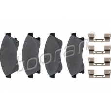 208 008 TOPRAN Комплект тормозных колодок, дисковый тормоз