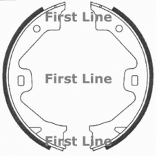 FBS667 FIRST LINE Комплект тормозных колодок, стояночная тормозная с