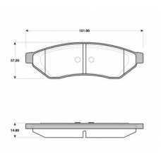 BLF1442 QUINTON HAZELL Комплект тормозных колодок, дисковый тормоз