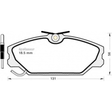 210 MGA Комплект тормозных колодок, дисковый тормоз