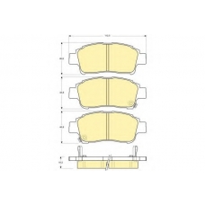 6132189 GIRLING Комплект тормозных колодок, дисковый тормоз