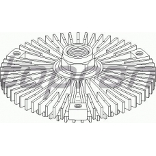 500 865 TOPRAN Сцепление, вентилятор радиатора