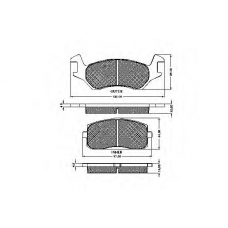 30117 SPIDAN Комплект тормозных колодок, дисковый тормоз
