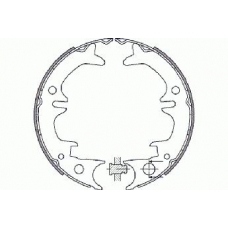 18492745651 S.b.s. Комплект тормозных колодок, стояночная тормозная с