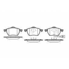 P2903.41 WOKING Комплект тормозных колодок, дисковый тормоз