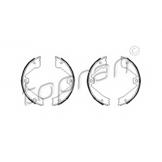 401 837 TOPRAN Комплект тормозных колодок, стояночная тормозная с