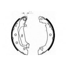 GS8240 TRW Комплект тормозных колодок