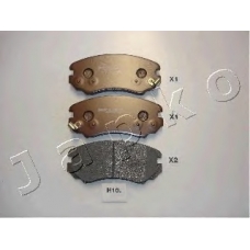 50H10 JAPKO Комплект тормозных колодок, дисковый тормоз