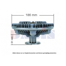 268044N AKS DASIS Сцепление, вентилятор радиатора