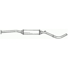 42400 SIGAM Средний глушитель выхлопных газов