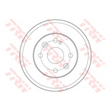 DB4429 TRW Тормозной барабан
