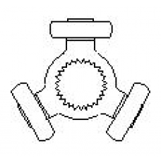 300548 LOEBRO Муфта с шипами, приводной вал
