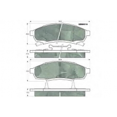 GDB4014 TRW Комплект тормозных колодок, дисковый тормоз