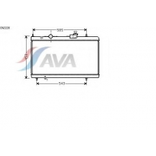 CN2228 AVA Радиатор, охлаждение двигателя