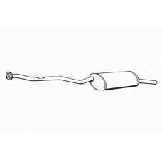 70038 WALKER Глушитель выхлопных газов конечный