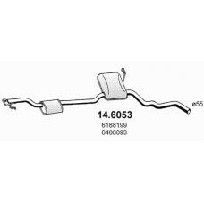 14.6053 ASSO Средний глушитель выхлопных газов