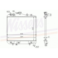 62505 NISSENS Радиатор, охлаждение двигателя