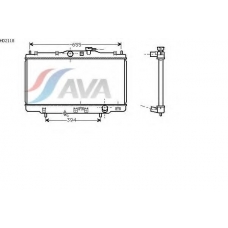 HD2118 AVA Радиатор, охлаждение двигателя