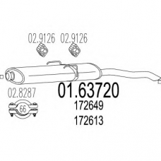 01.63720 MTS Глушитель выхлопных газов конечный