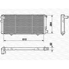 350213595000 MAGNETI MARELLI Радиатор, охлаждение двигателя