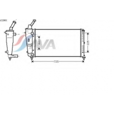 LC2083 AVA Радиатор, охлаждение двигателя