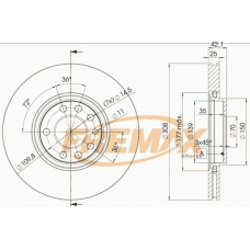 BD-9061 FREMAX Тормозной диск