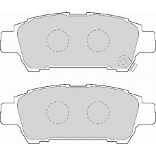 FD7021A NECTO Комплект тормозных колодок, дисковый тормоз