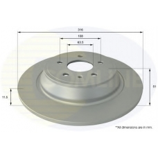 ADC1275 COMLINE Тормозной диск