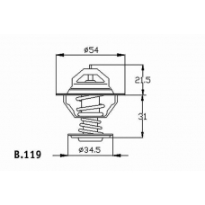 B.119.88 BEHR Термостат, охлаждающая жидкость