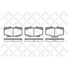 326 014-SX STELLOX Комплект тормозных колодок, дисковый тормоз