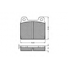 30004 SPIDAN Комплект тормозных колодок, дисковый тормоз