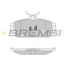 BP2862 BREMSI Комплект тормозных колодок, дисковый тормоз