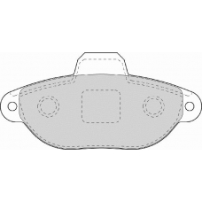 FD7075A NECTO Комплект тормозных колодок, дисковый тормоз