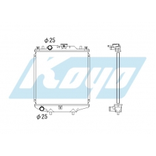 PA100226 KOYO P-tank corrugate-fin ass'y