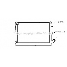 CNA2066 AVA Радиатор, охлаждение двигателя