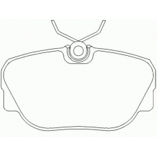 P 06 010 BREMBO Комплект тормозных колодок, дисковый тормоз