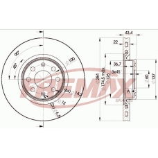 BD-0922 FREMAX Тормозной диск