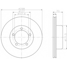8DD 355 103-161 HELLA Тормозной диск